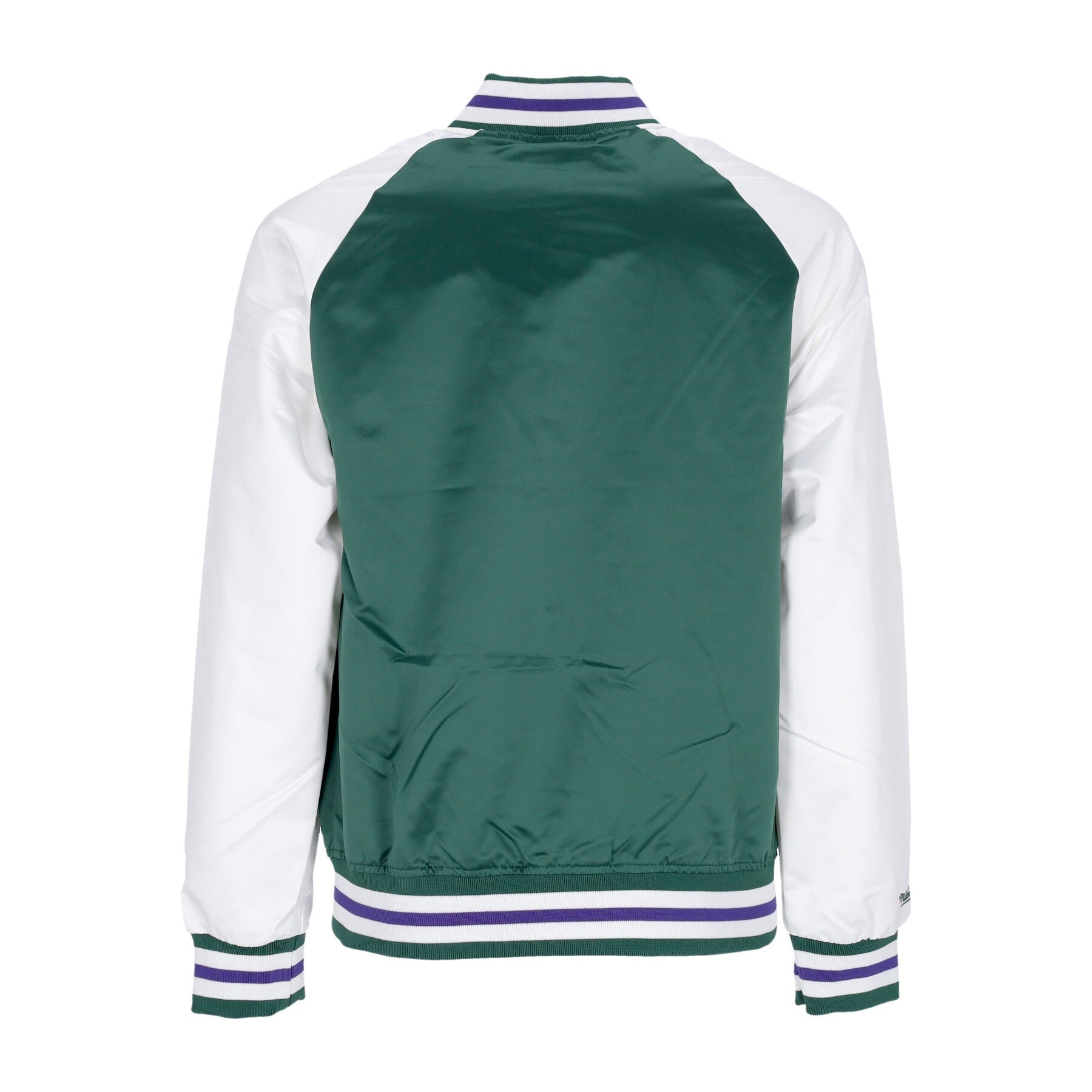 Mitchell & Ness, Giubbotto Bomber Uomo Nba Primetime Lw Satin Jacket Hardwood Classics Milbuc, 