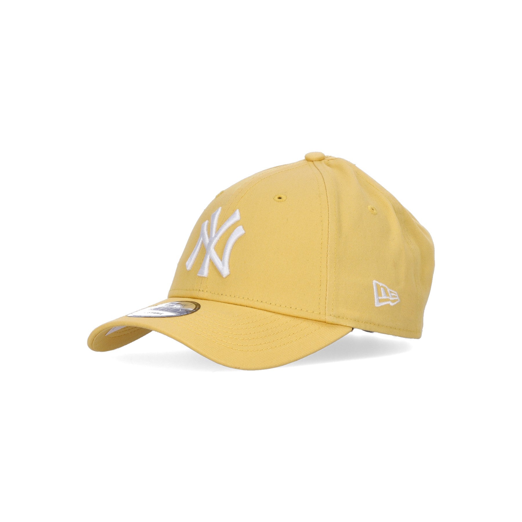 New Era, Cappellino Visiera Curva Uomo Mlb League Essential 940 Neyyan, Yellow/white