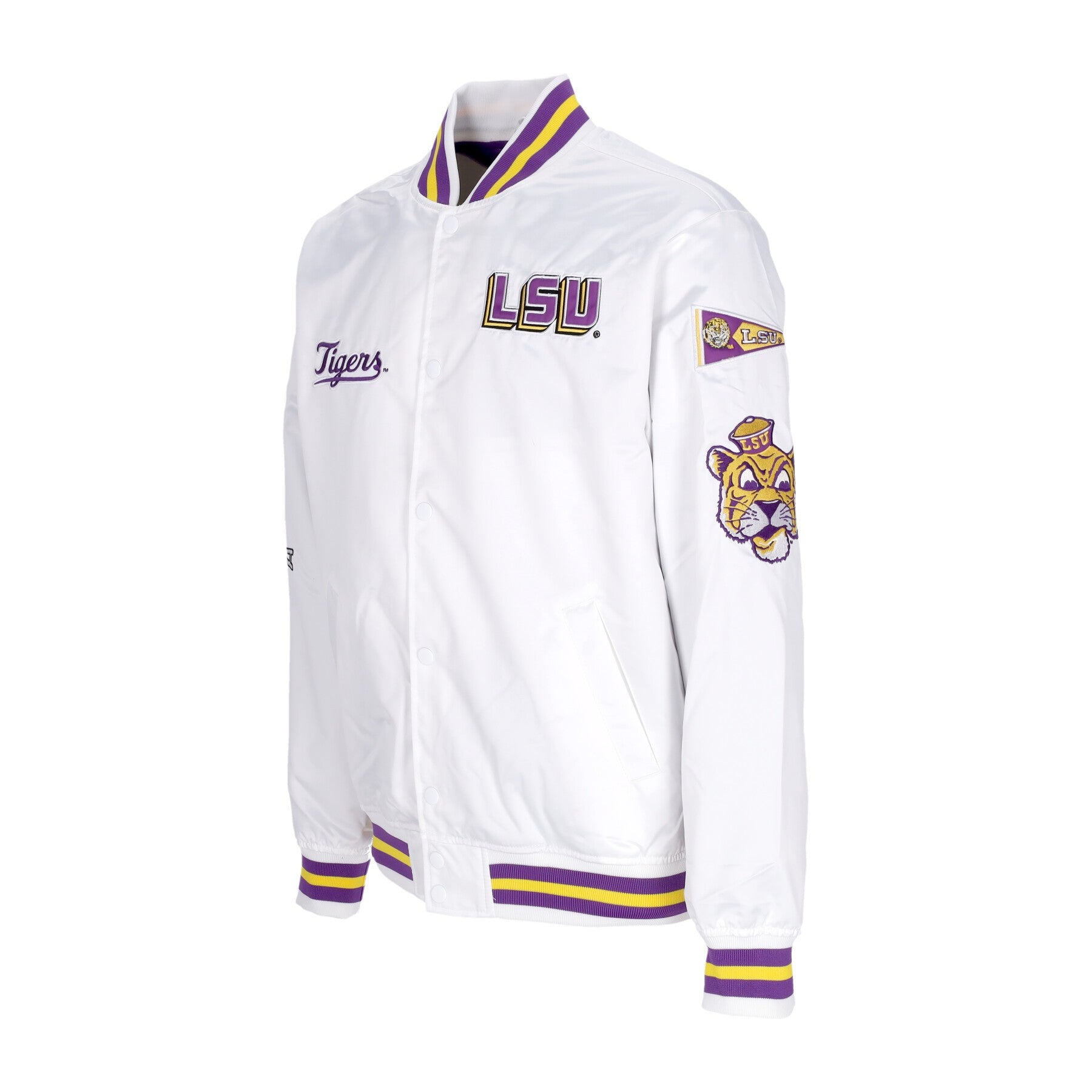 Mitchell & Ness, Giubbotto Bomber Uomo Ncaa Hometown Lw Satin Jacket Loutig, 