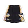 Mitchell & Ness, Pantaloncino Tipo Basket Uomo Nhl Hometown Mesh Short Pitpen, Black