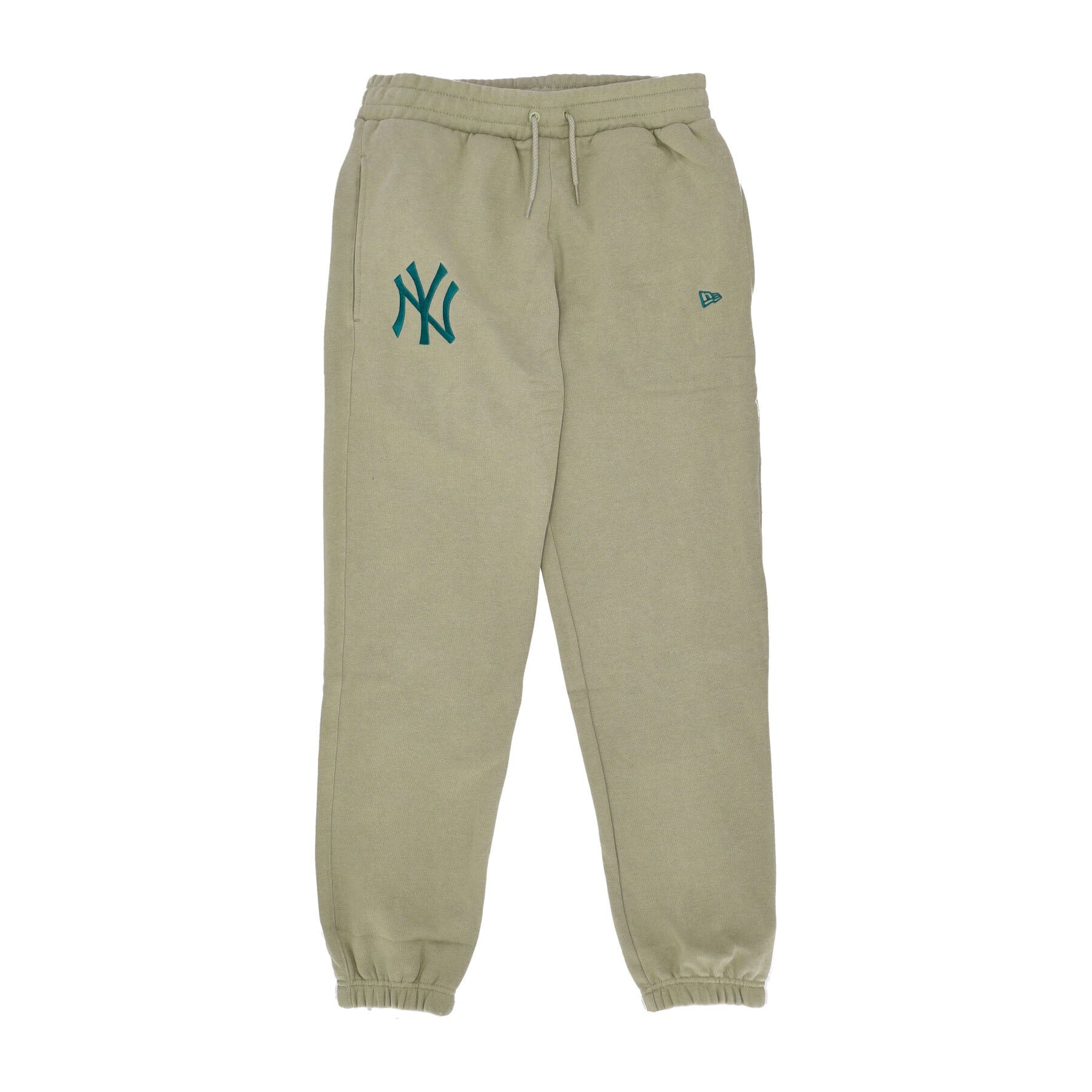 New Era, Pantalone Tuta Felpato Uomo Mlb Emb Logo R Jogger Neyyan, Washed Khaki