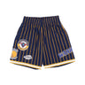 Mitchell & Ness, Pantaloncino Basket Uomo Nba Hometown Mesh Short Hardwood Classics Golwar, Navy/gold