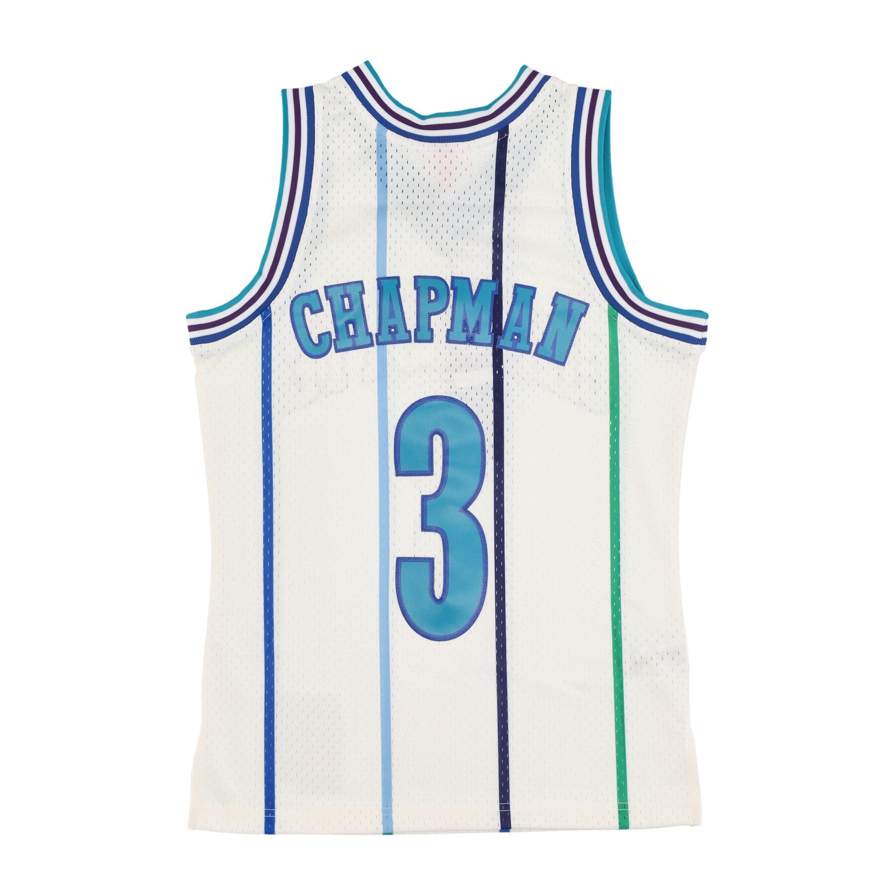 Mitchell & Ness, Canotta Basket Uomo Nba Off White Team Color Swingman Jersey Hardwood Classics 1988 No 3 Rex Chapman Chahor, 