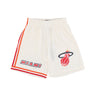 Mitchell & Ness, Pantaloncino Basket Uomo Nba Off White Team Color Swingman Shorts Hardwood Classics 1996 Miahea, Off White