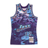 Mitchell & Ness, Canotta Basket Uomo Nba Ah Swingman Jersey 5.0 Hardwood Classics 1996 No 12 John Stockton Utajaz, Purple/blue