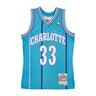 Mitchell & Ness, Canotta Basket Uomo Nba Swingman Jersey No 33 Alonzo Mourning Chahor, Original Team Colors