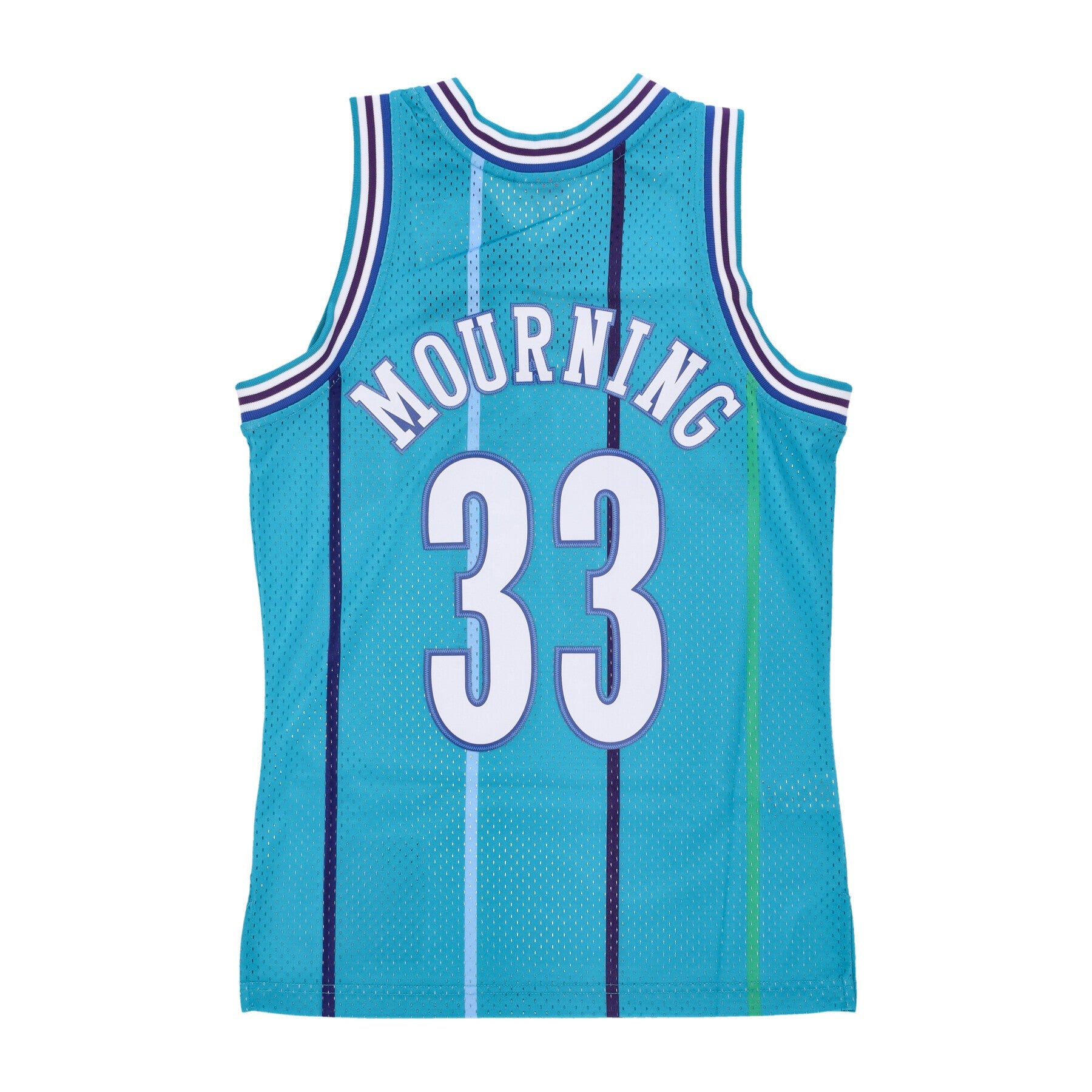 Mitchell & Ness, Canotta Basket Uomo Nba Swingman Jersey No 33 Alonzo Mourning Chahor, 