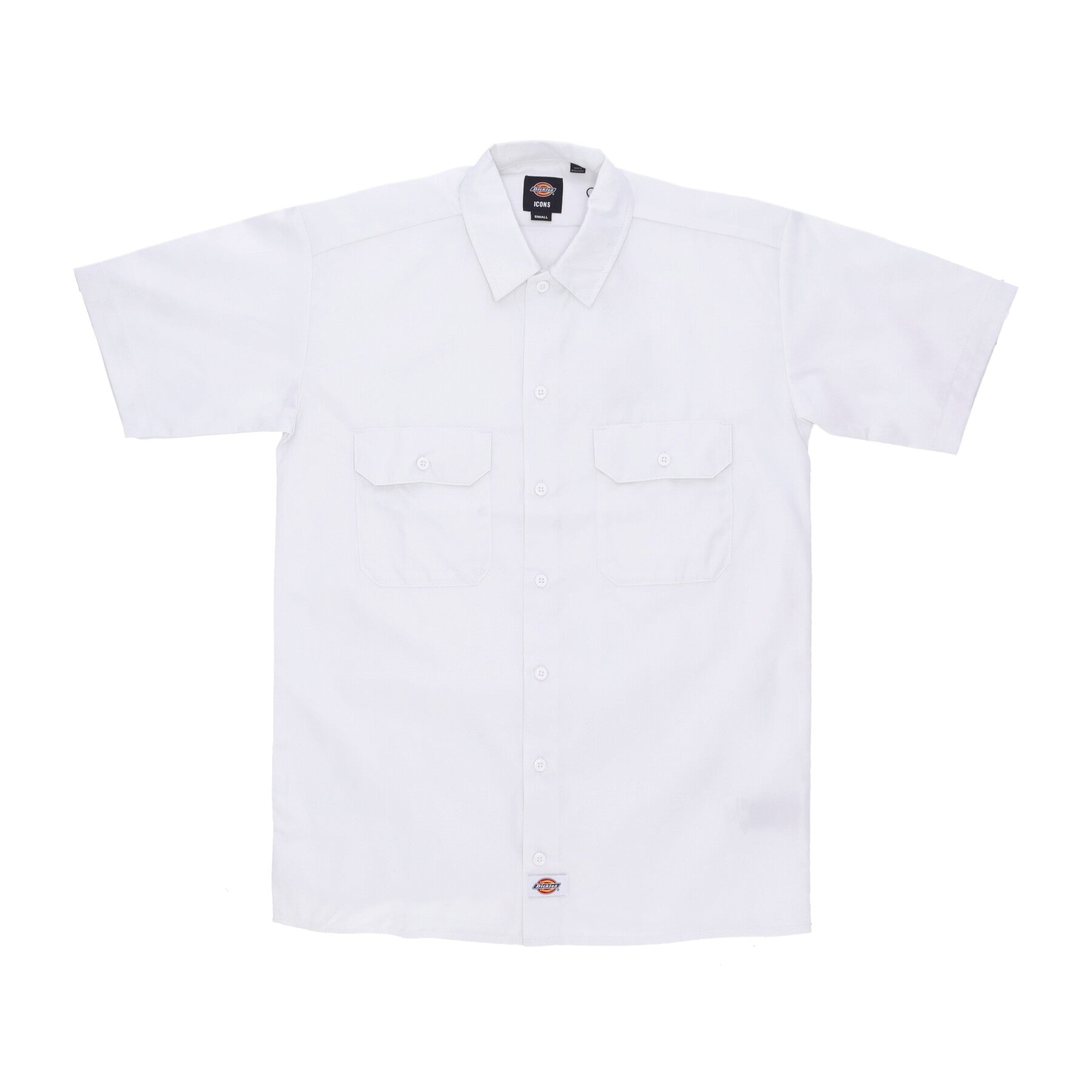 Camicia Manica Corta Uomo Work Shirt Rec White