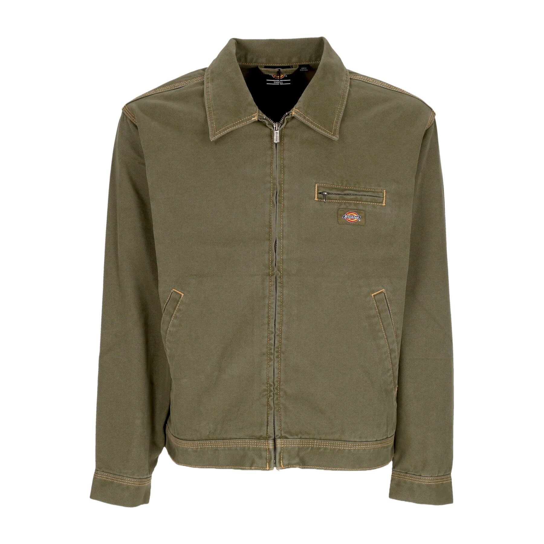 Coach Jacket Men's Madras Duck Canvas Jacket Military Green