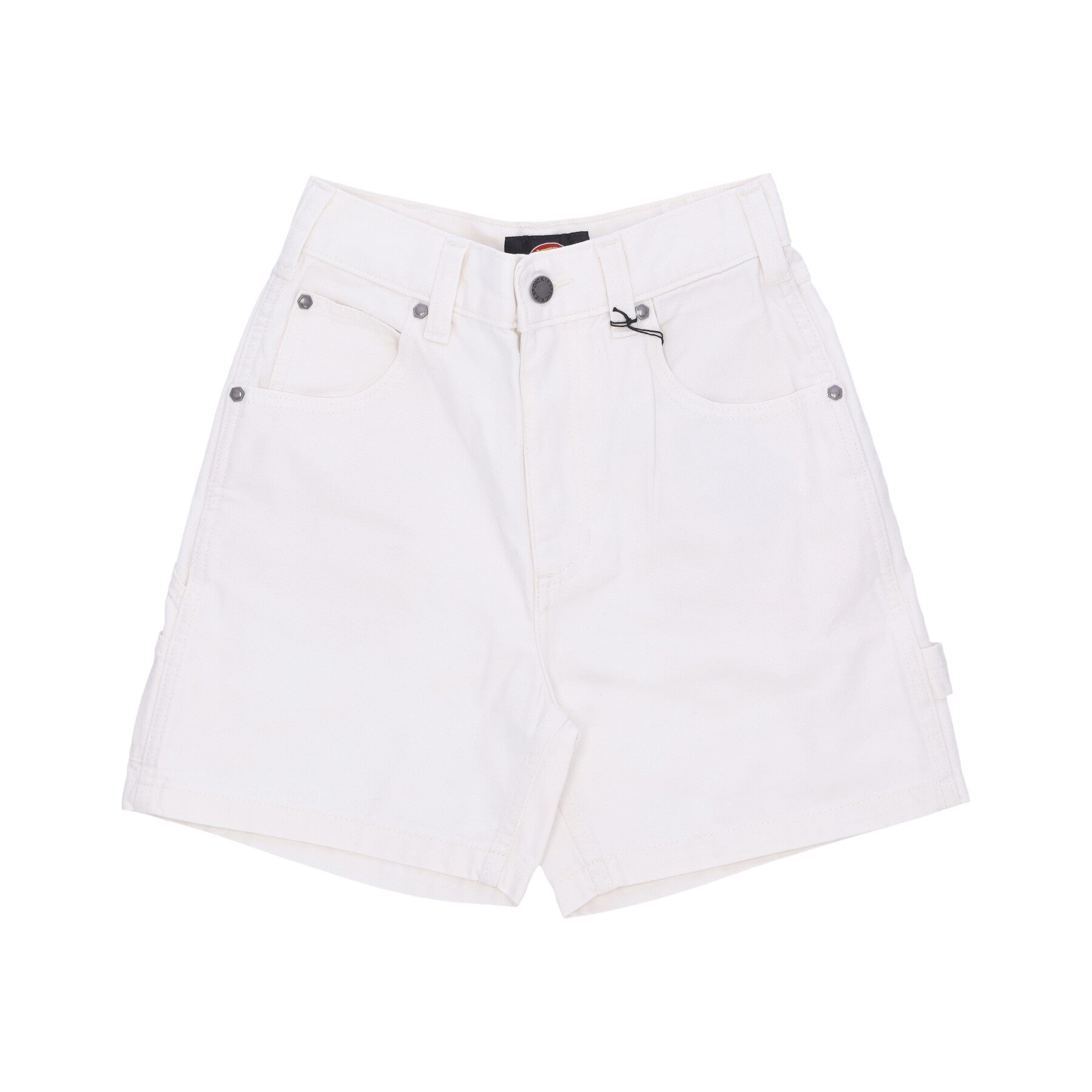 Pantalone Corto Donna Duck Canvas Short Stone Washed Cloud