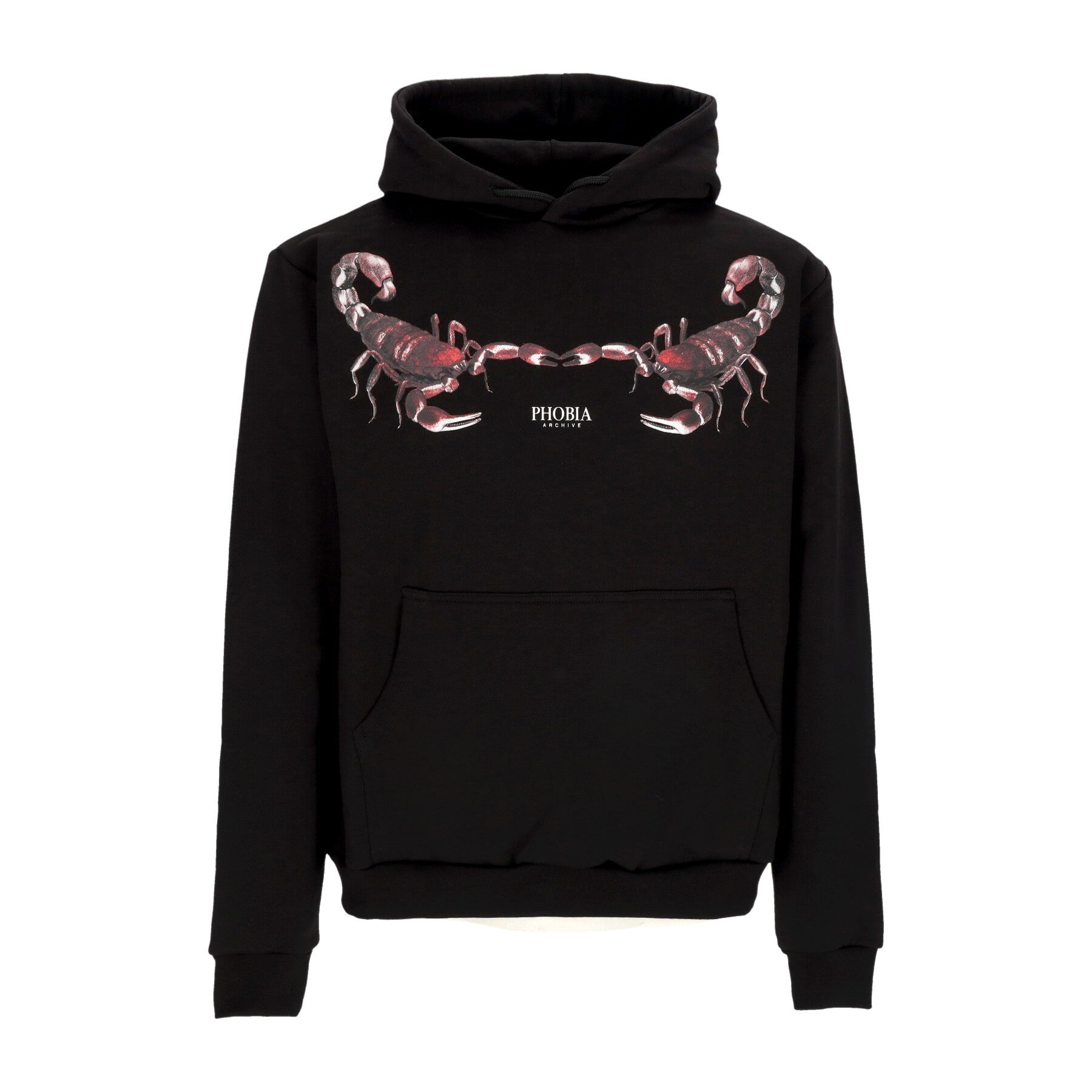 Phobia, Felpa Leggera Cappuccio Uomo Scorpion Hoodie, Black/green