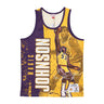 Mitchell & Ness, Canotta Tipo Basket Uomo Nba Burst Mesh Tank No 32 Magic Johnson Loslak, Original Team Colors