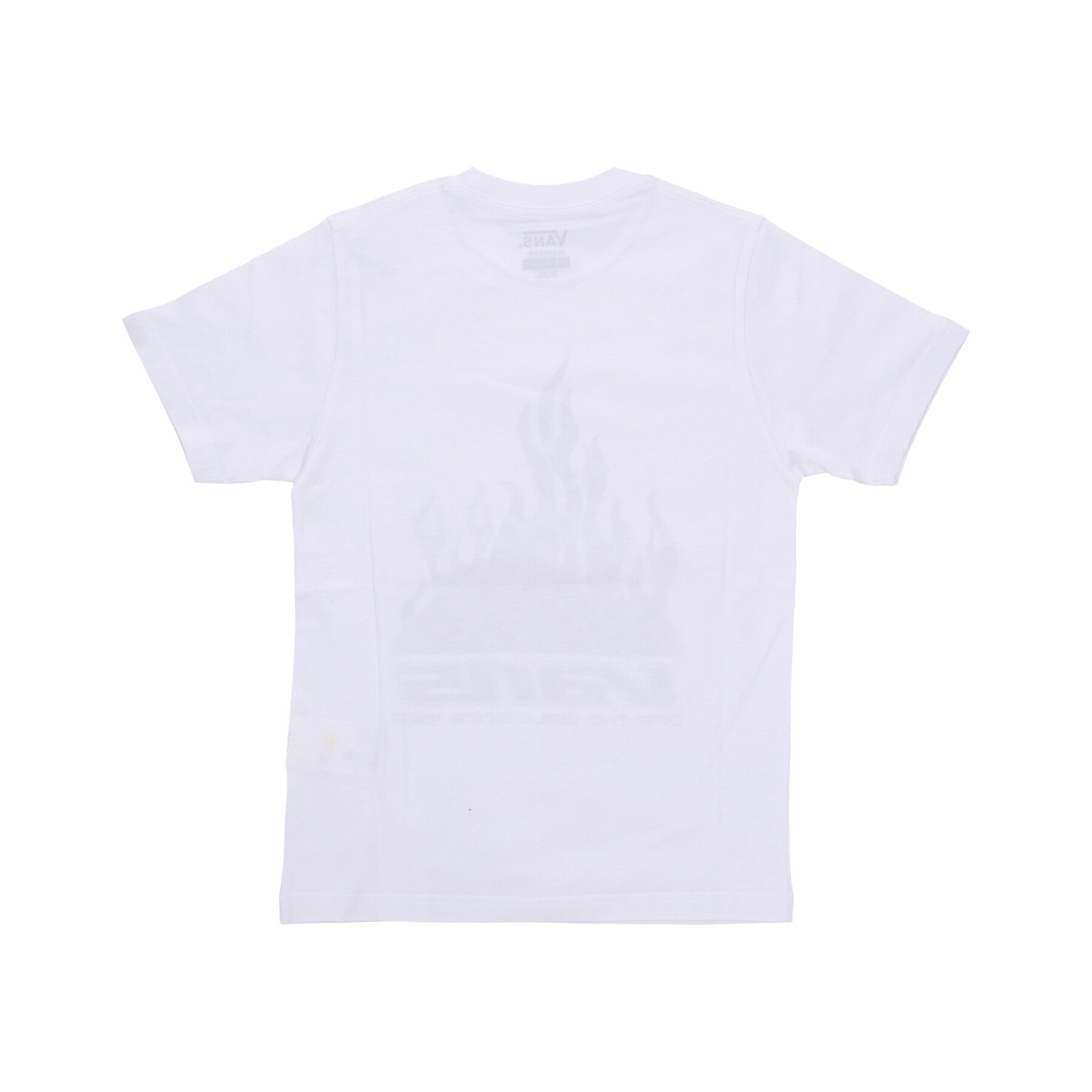 Maglietta Ragazzo Reflective Checkerboard Flame Tee White