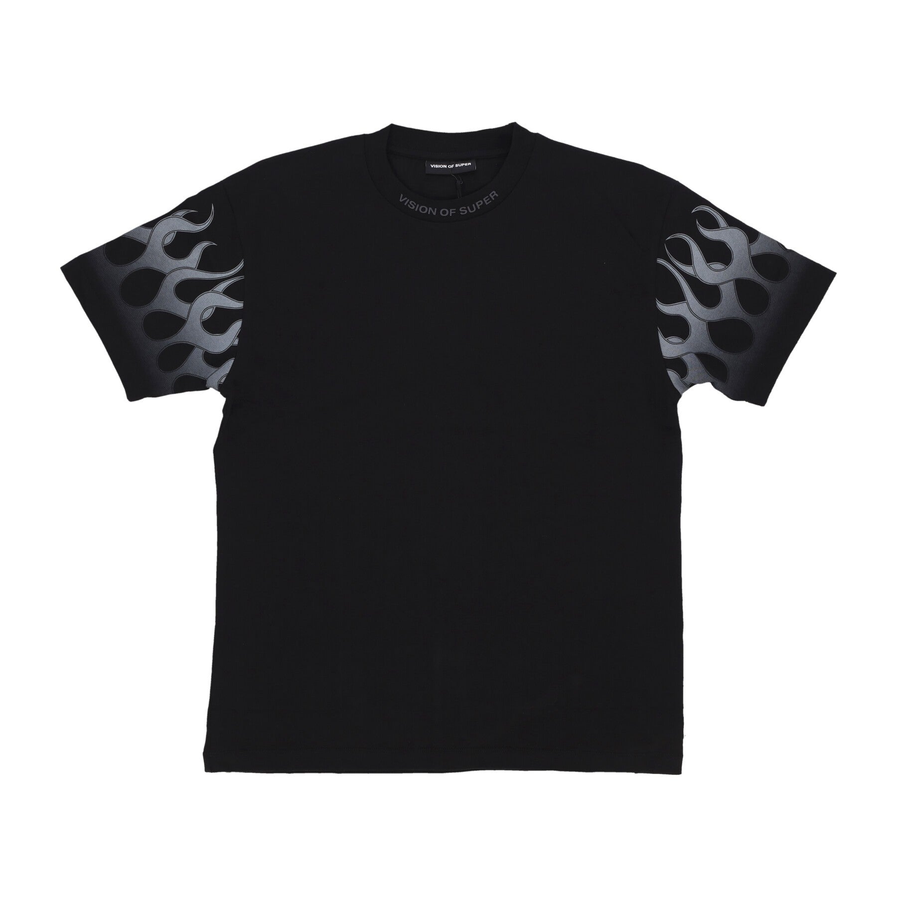 Maglietta Uomo Flames Tee Black/grey