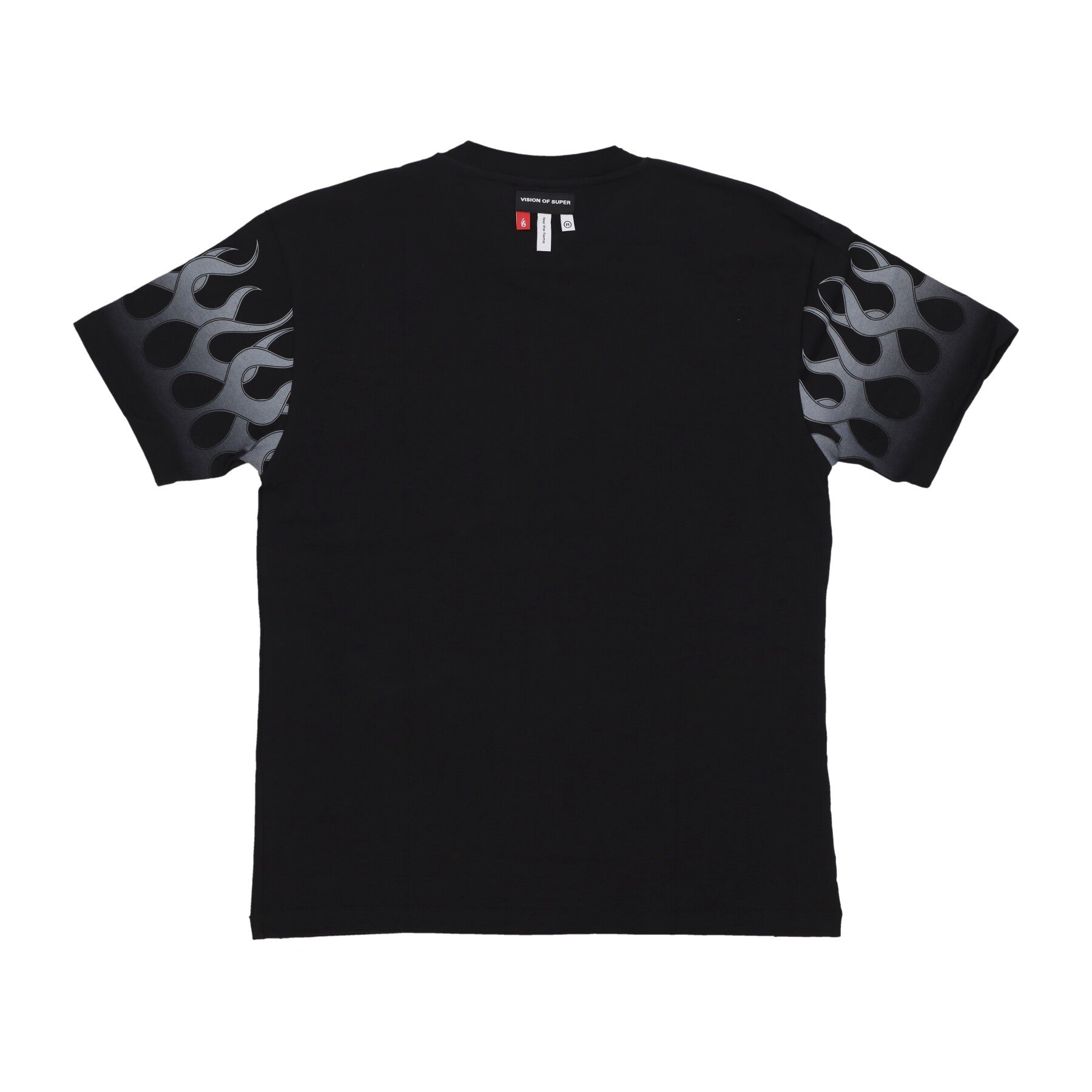 Maglietta Uomo Flames Tee Black/grey