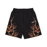 Phobia, Pantalone Corto Tuta Uomo Lightning Shorts, Black/orange