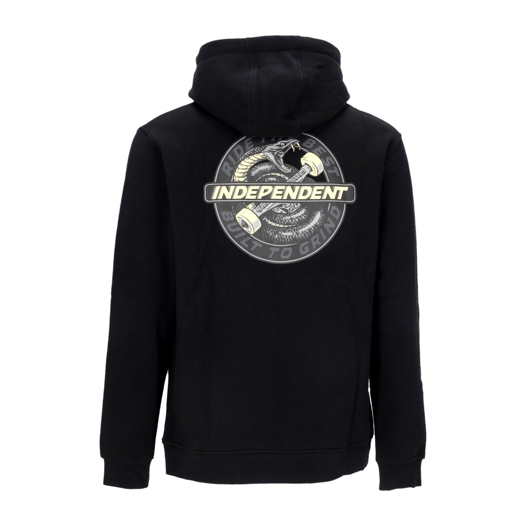 Independent, Felpa Cappuccio Uomo Speed Snake Hoodie, Black