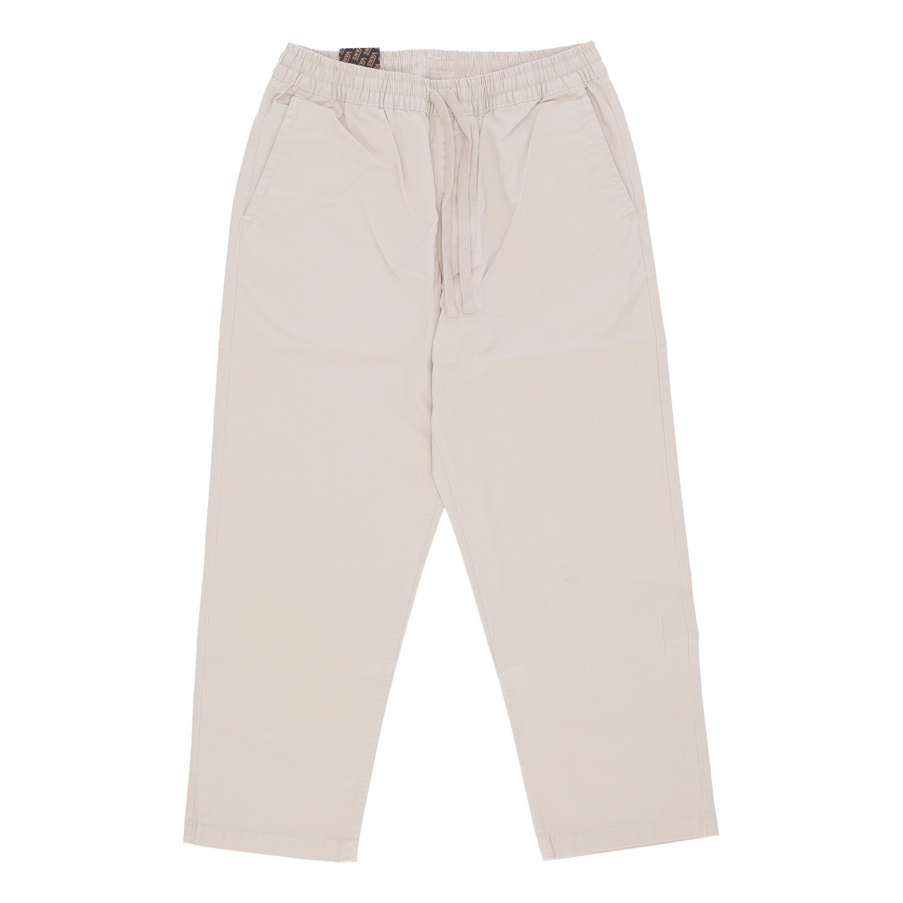 Vans, Pantalone Lungo Donna Range Loose Cropped Elastic Waist Pant, Oatmeal