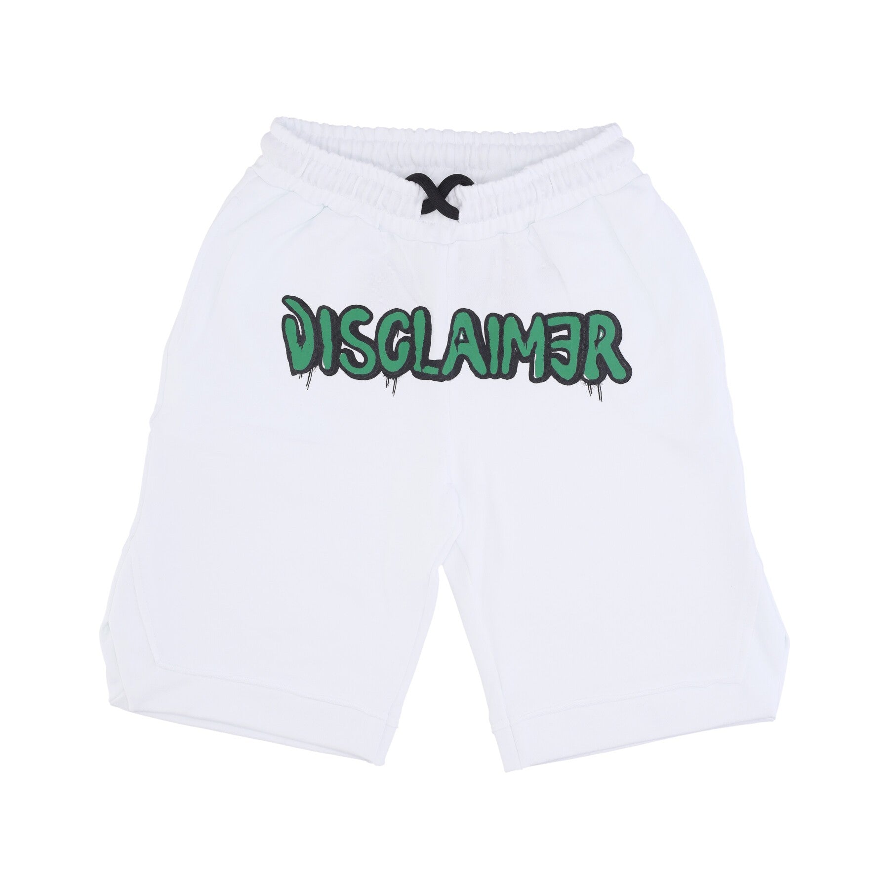 Pantalone Corto Tuta Uomo Colored Logo Short White/green