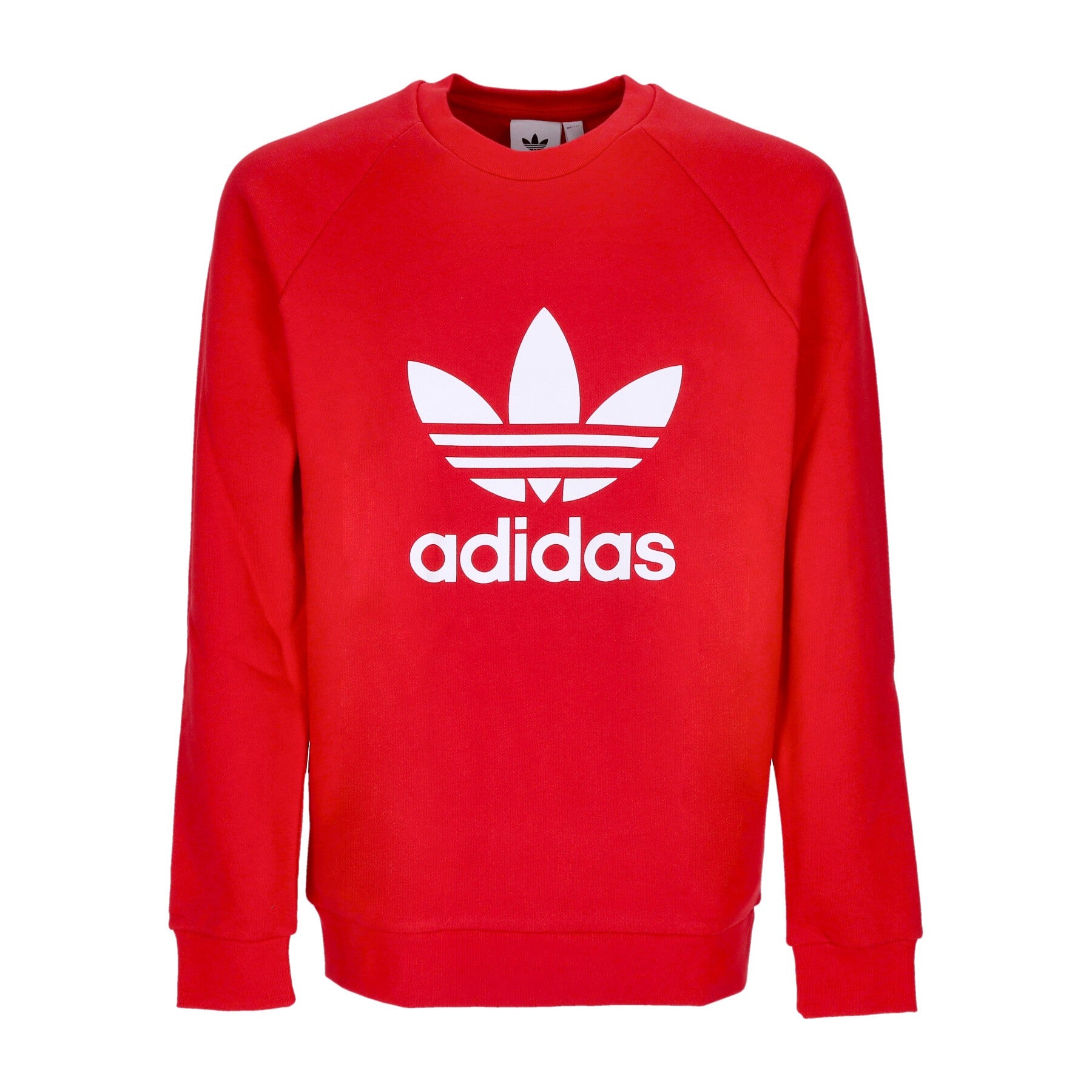 Adidas, Felpa Leggera Girocollo Uomo Adicolor Classics Trefoil Crewneck, Better Scarlet