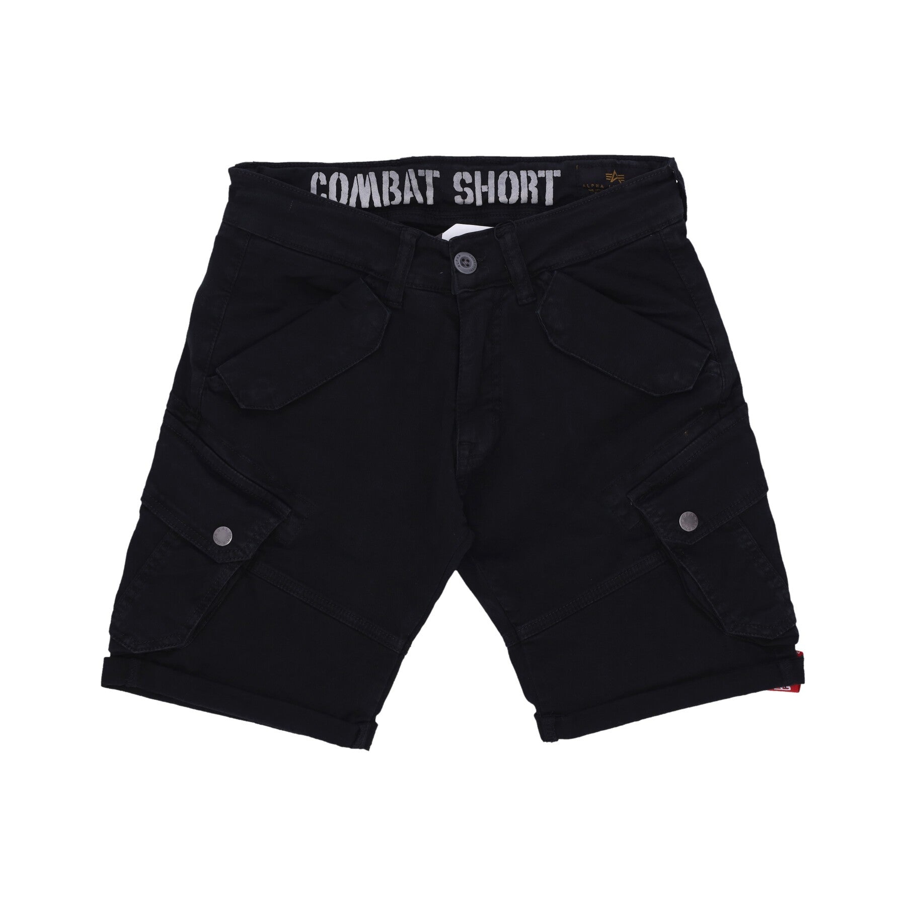 Alpha Industries, Pantalone Corto Uomo Combat Short, Black