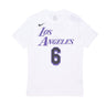 Nike Nba, Maglietta Uomo Nba City Edition Essentials Tee No 6 Lebron James Loslak, White