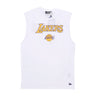 New Era, Canotta Uomo Nba Team Logo Sleeveless Tee Loslak, White/authentic Gold