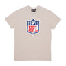 New Era, Maglietta Uomo Nfl Shield Graphic Logo Tee, Stone/white