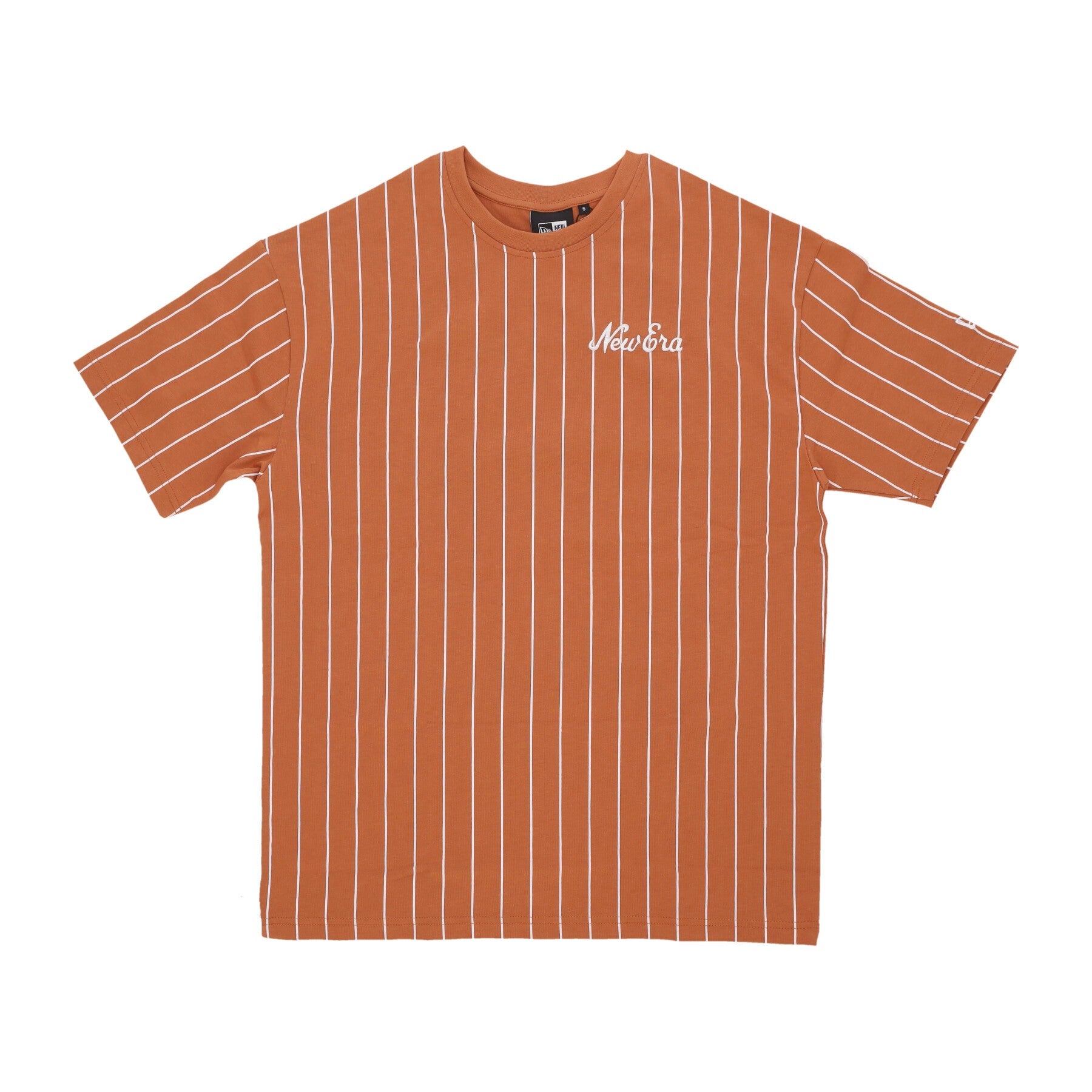 Maglietta Uomo Ne Pinstripe Os Tee Spring Toffee/white