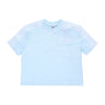 Adidas, Maglietta Donna Poplin Pocket Tee, Almost Blue