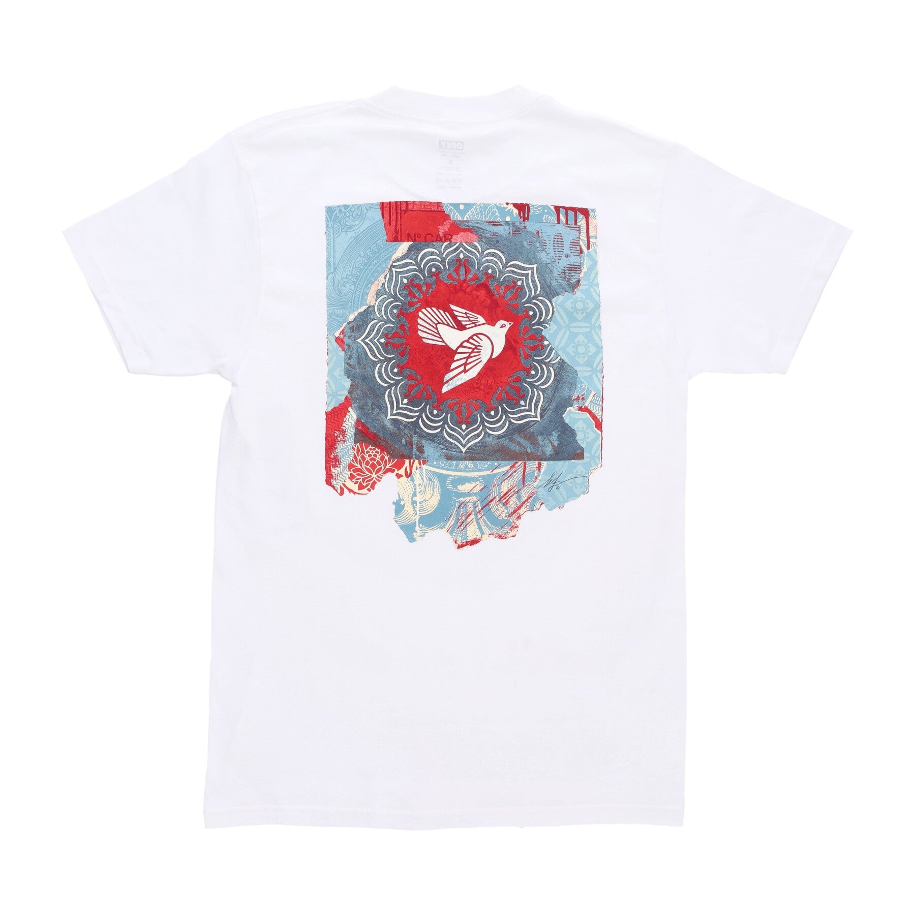 T -Shirt T-shirt de Peace Men Where Blue Classic White