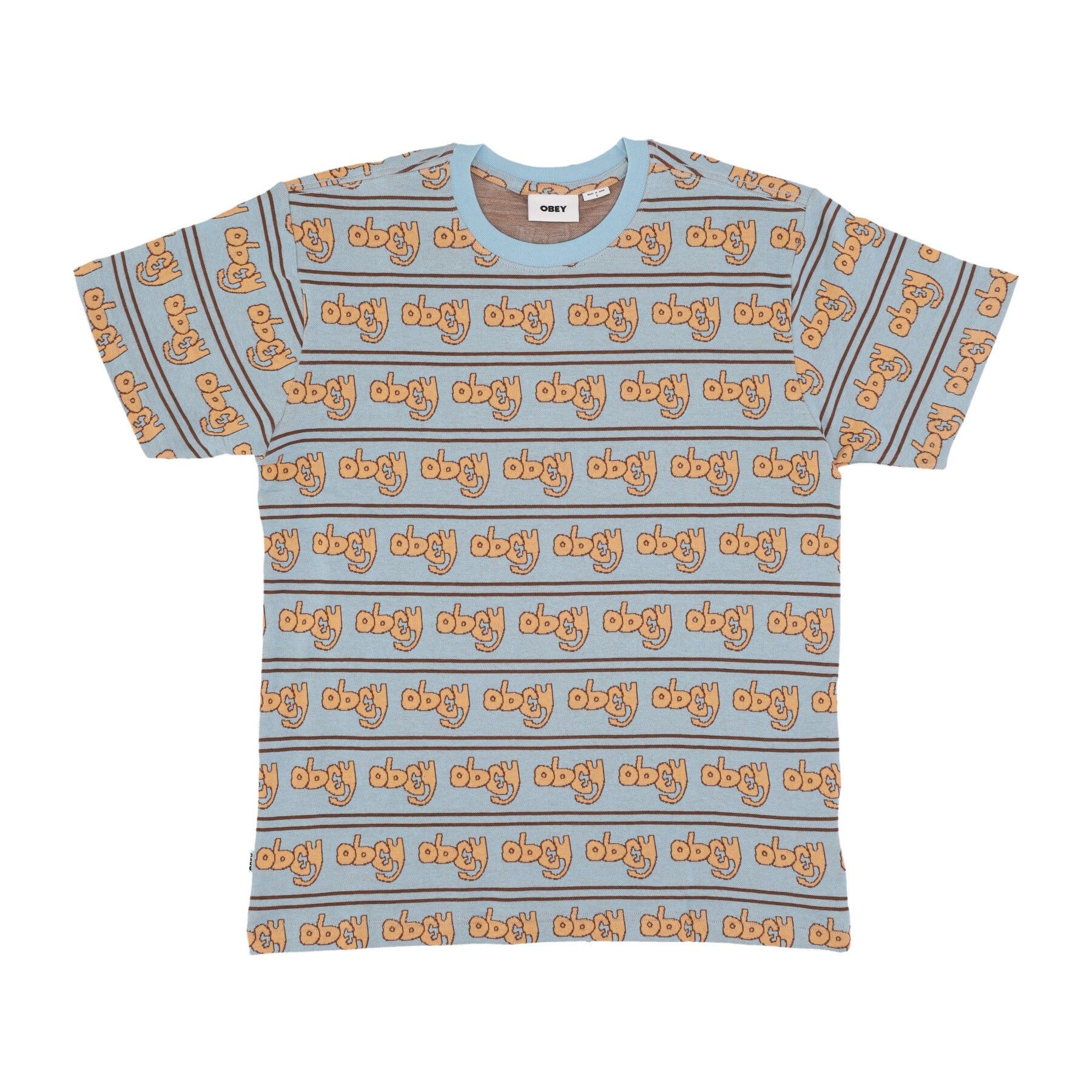 Men's Depiction Jacquard Tee Sky Blue Multi T-Shirt