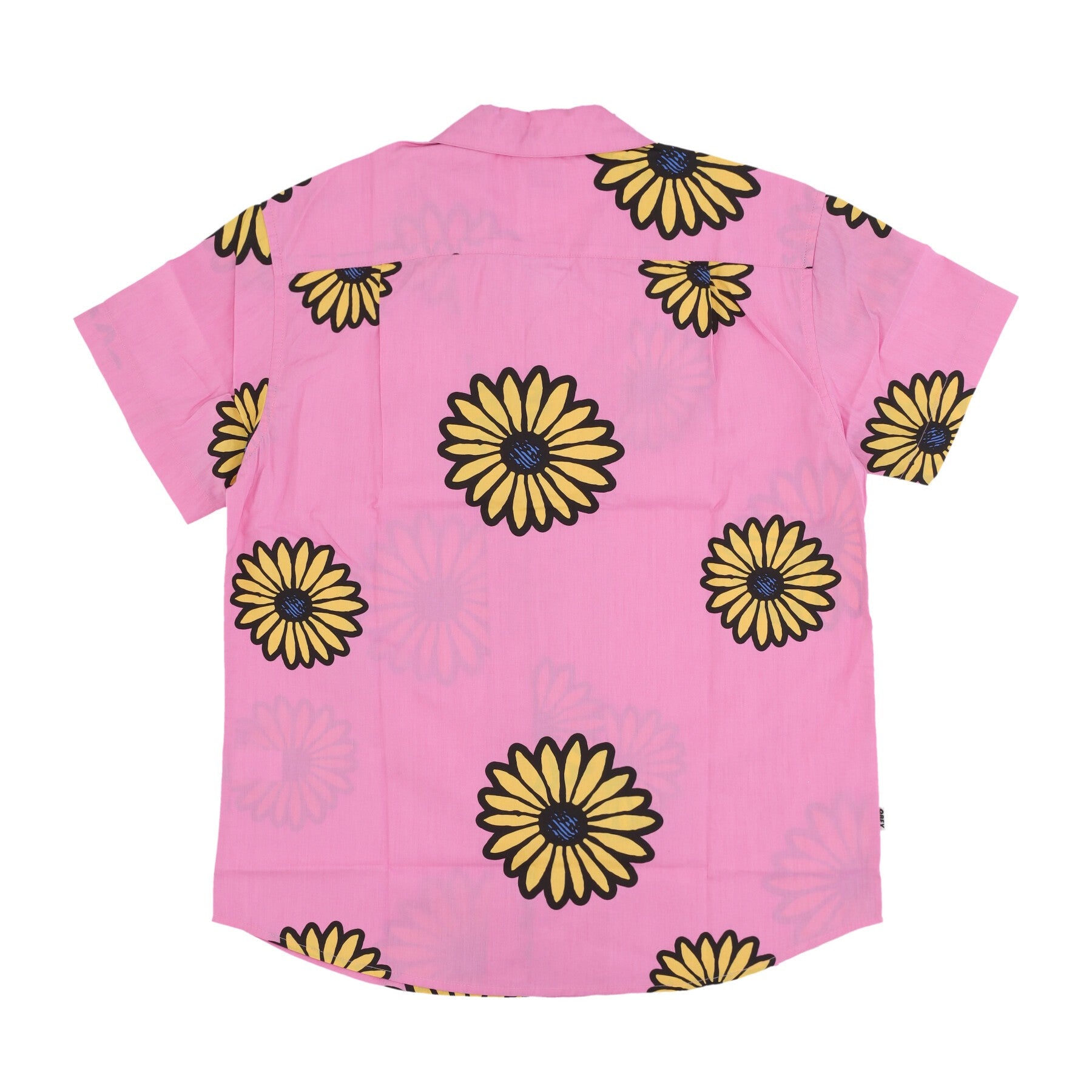 Obey, Camicia Manica Corta Uomo Daisy Blossoms Woven, 