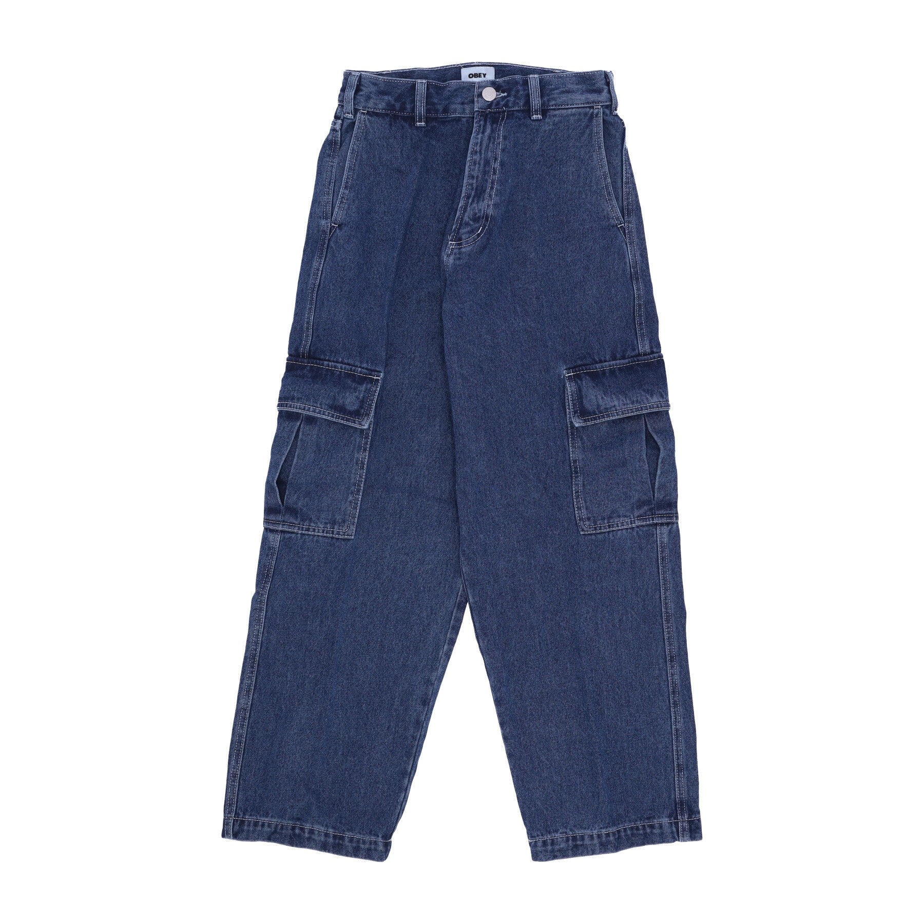 Big Wig Cargo Men Jeans Denim Pant Stonewash Indigo