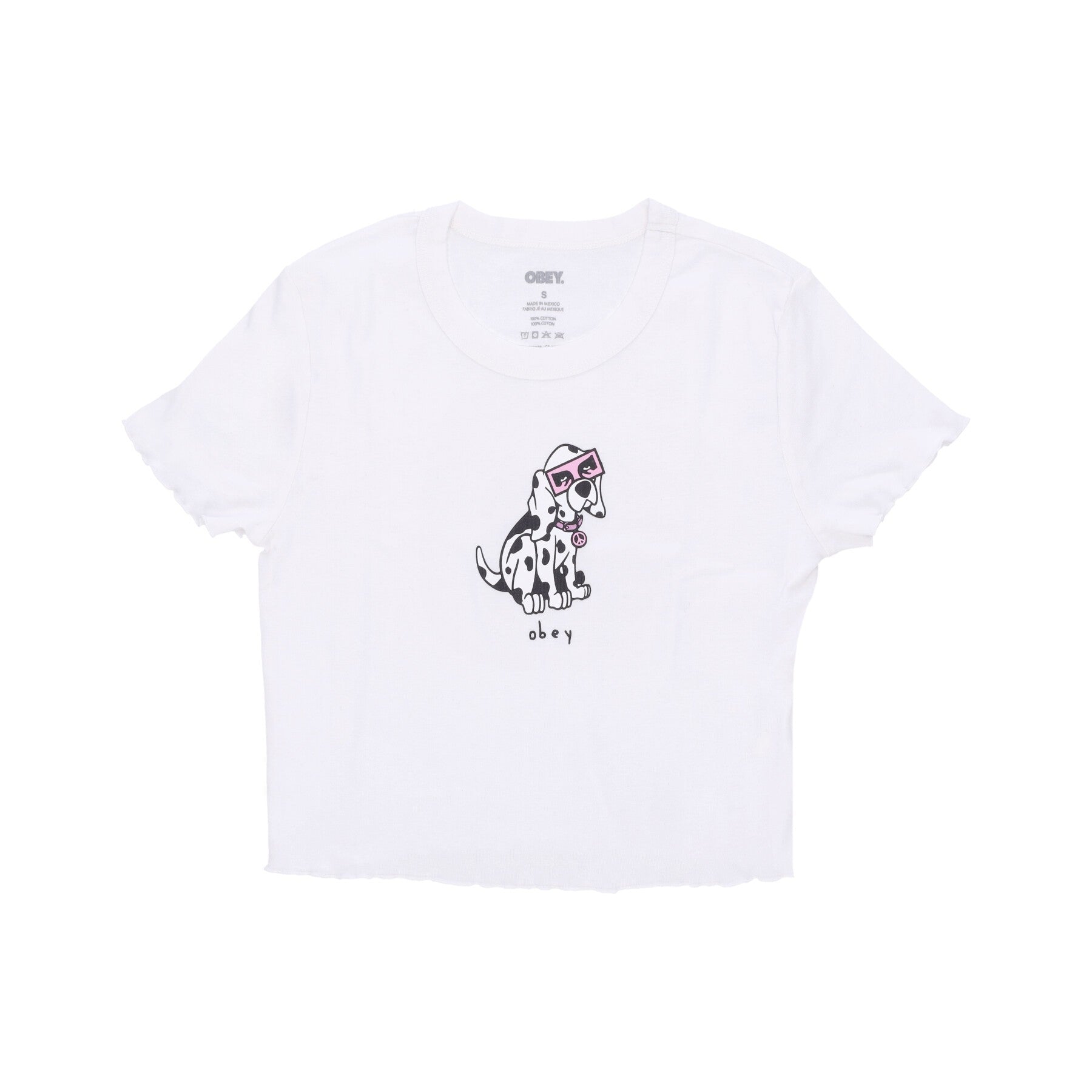 Courts T -Shirt Dalmation Cropped Emma Fatted Tee White