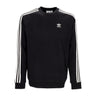 Adidas, Felpa Girocollo Uomo 3-stripes Crewneck, Black