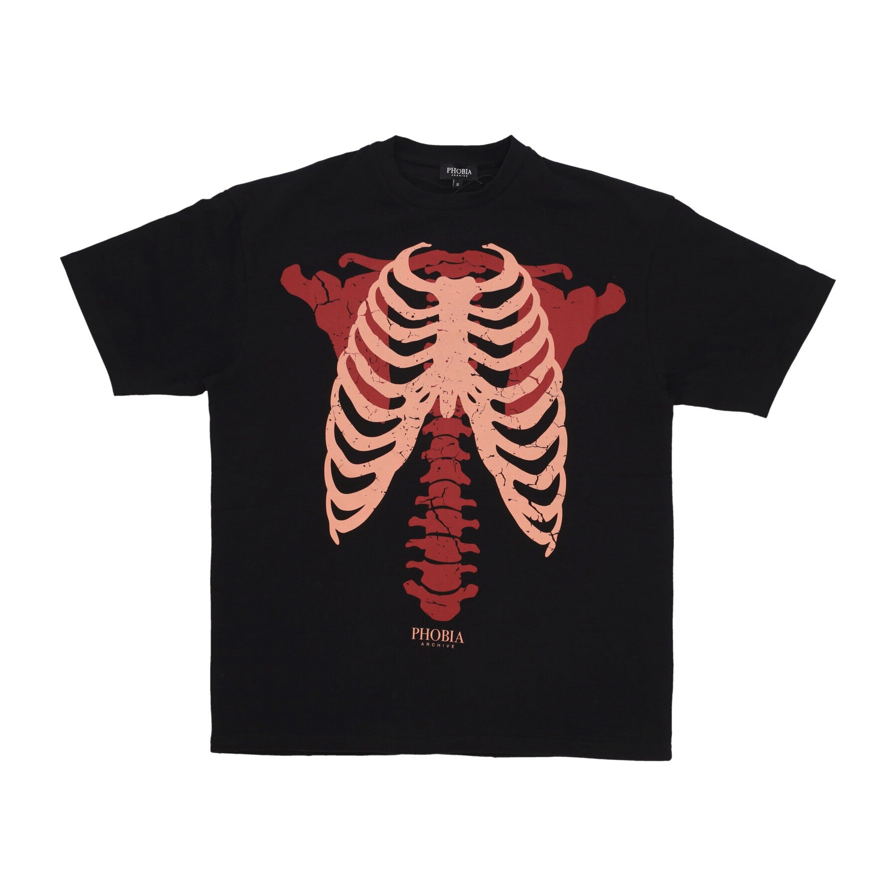 Phobia, Maglietta Uomo Skeleton Print Tee, 