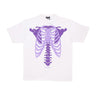 Phobia, Maglietta Uomo Skeleton Print Tee, Off White/purple