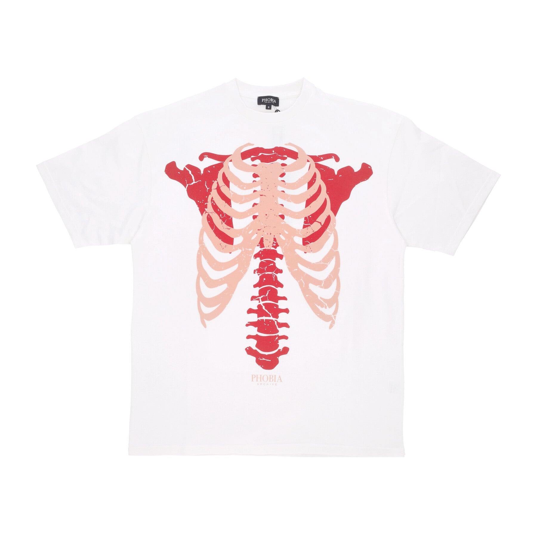 Phobia, Maglietta Uomo Skeleton Print Tee, 