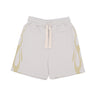 Vision Of Super, Pantalone Corto Tuta Uomo Flames Shorts, Lunar Rock/off White