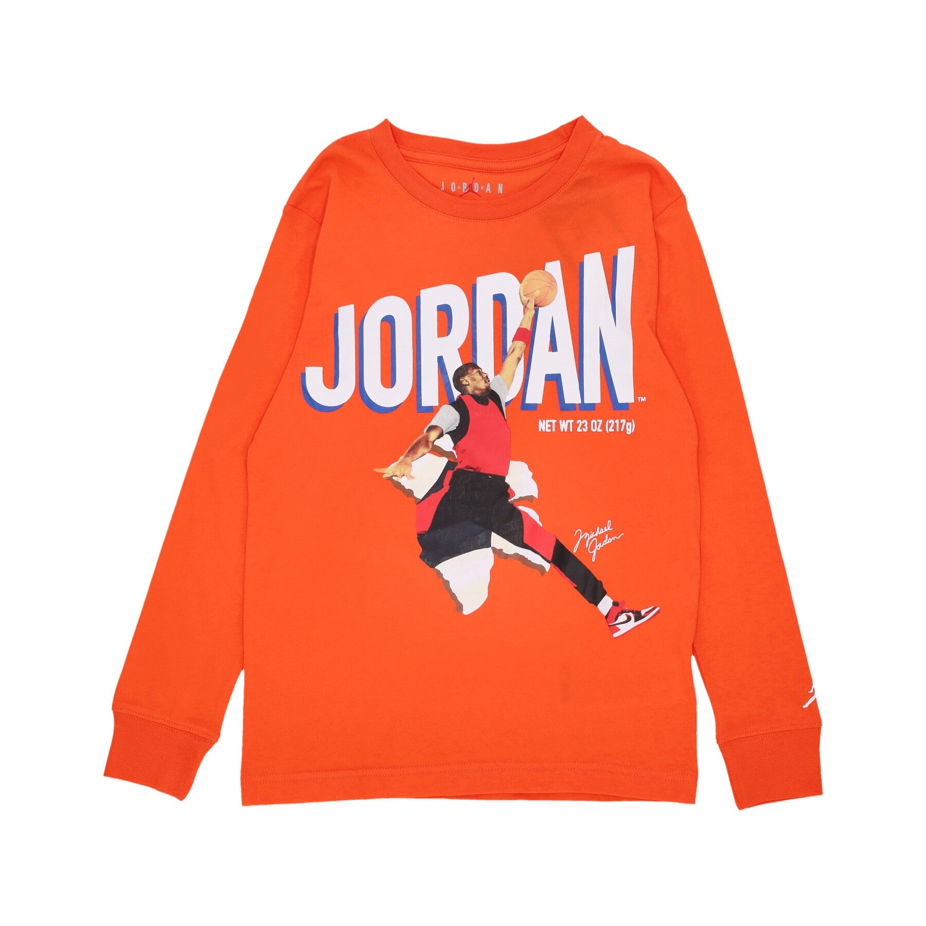 Jordan, Maglietta Manica Lunga Ragazzo Breakout L/s Tee, Rush Orange