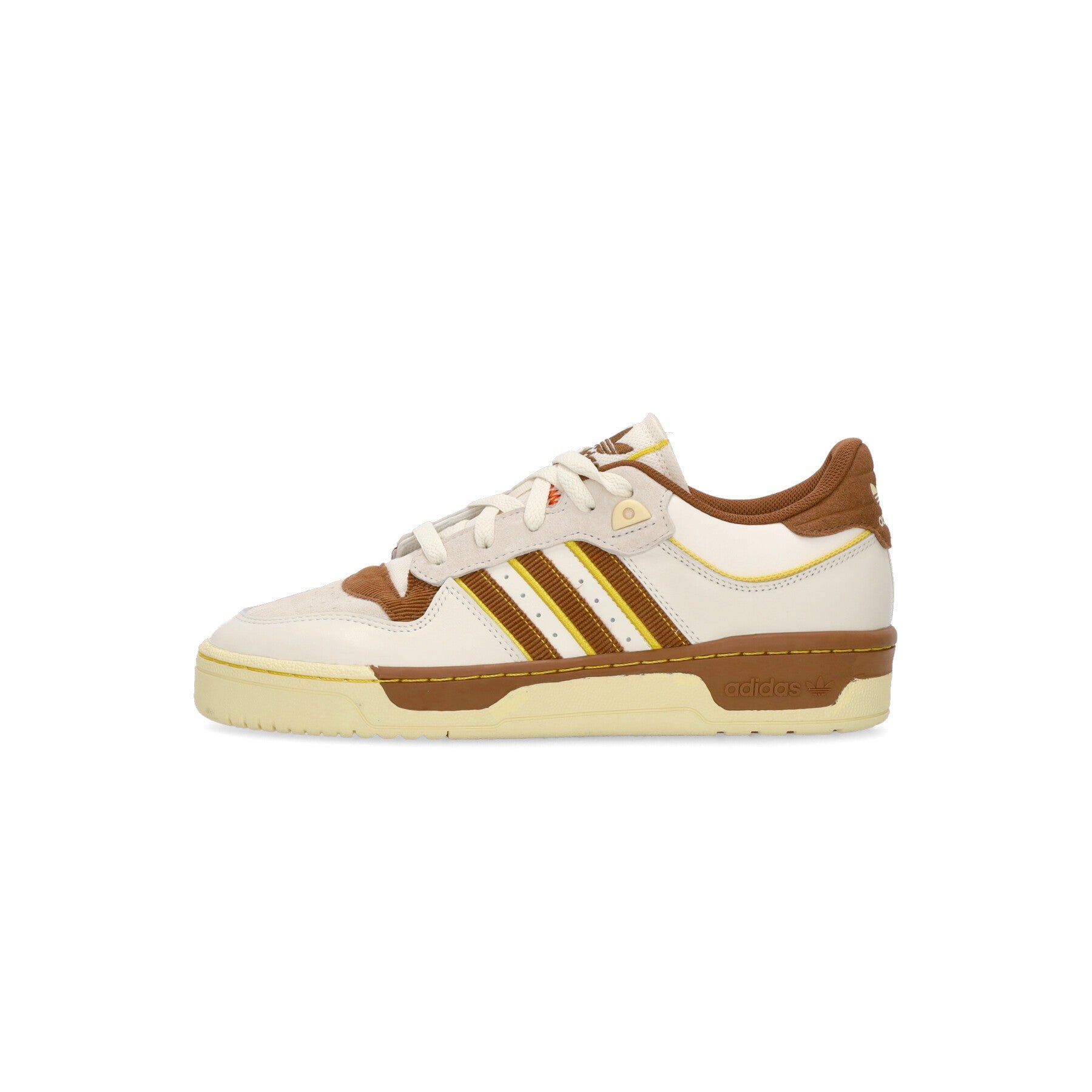 Adidas, Scarpa Bassa Uomo Rivalry Low 86, Chalk White/wild Brown/hazy Yellow