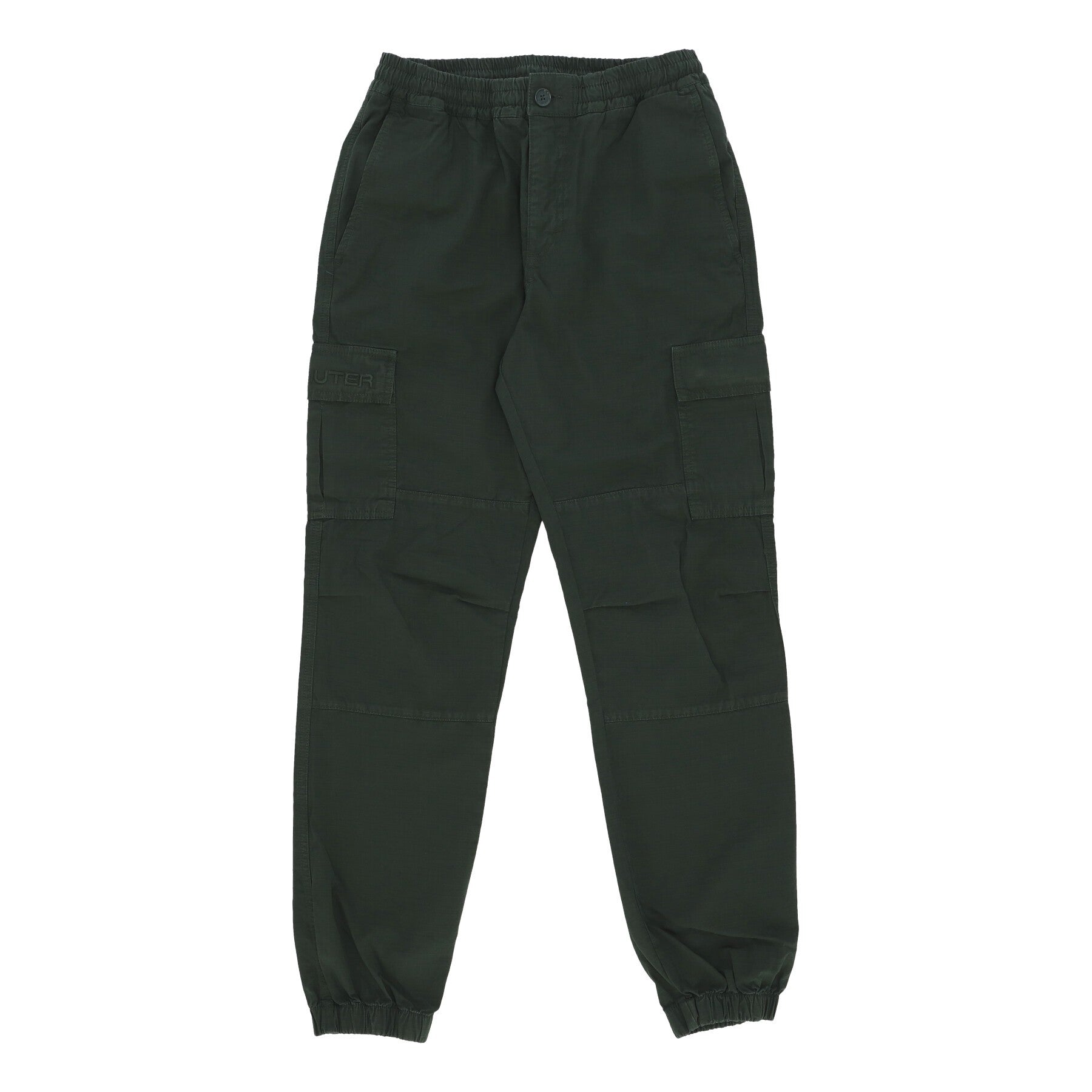 Iuter, Pantalone Lungo Uomo Cargo Jogger, Forest