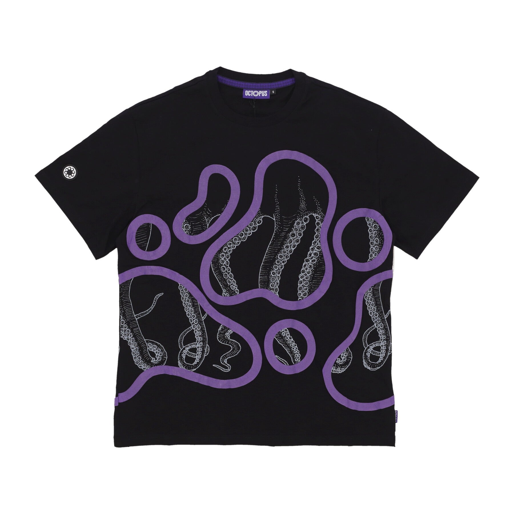 Octopus, Maglietta Uomo Stained Tee, Black