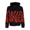 Octopus, Felpa Leggera Cappuccio Uomo Fast Hoodie, Black/red