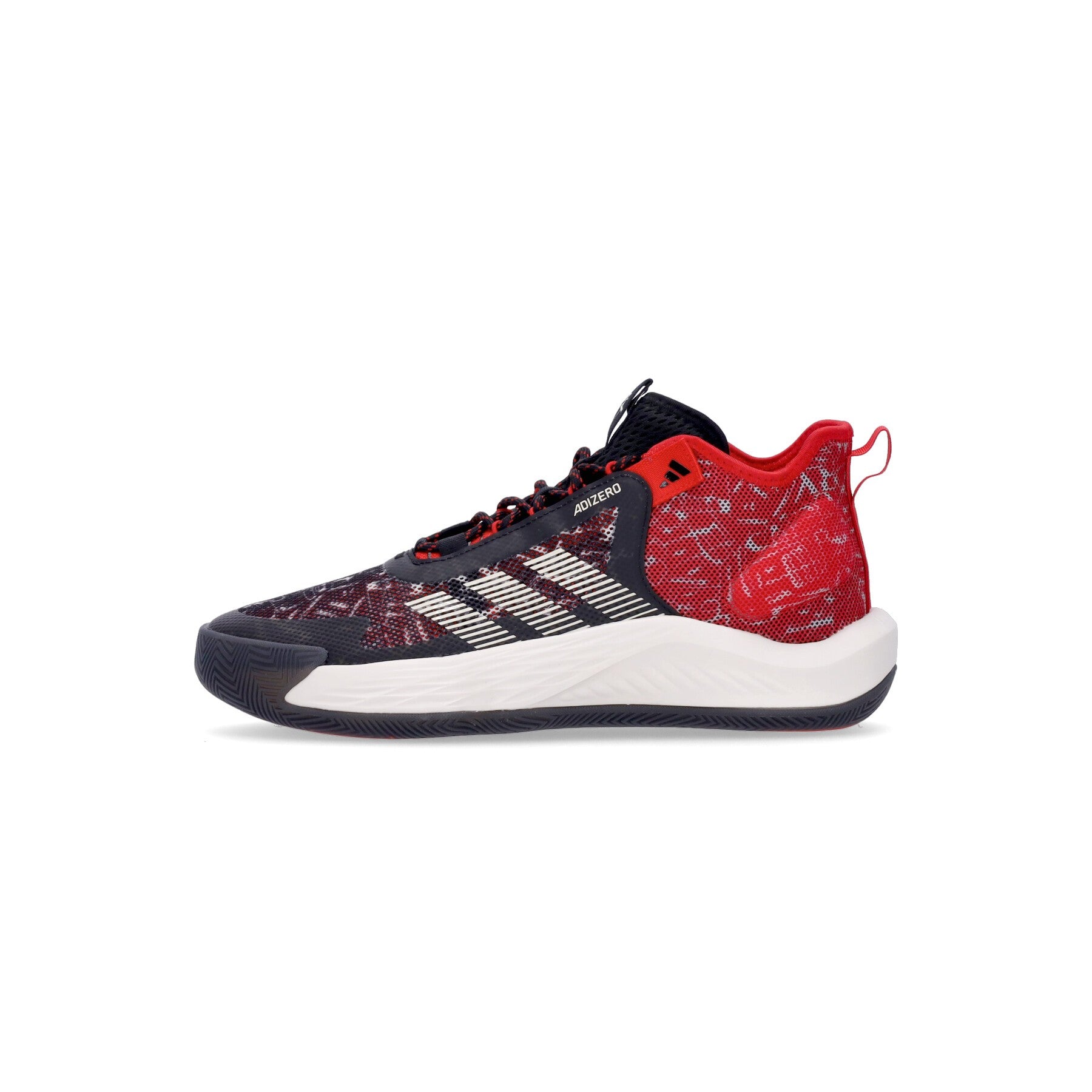Adidas, Scarpa Basket Uomo Adizero Select, Core Black/better Scarlet/off White