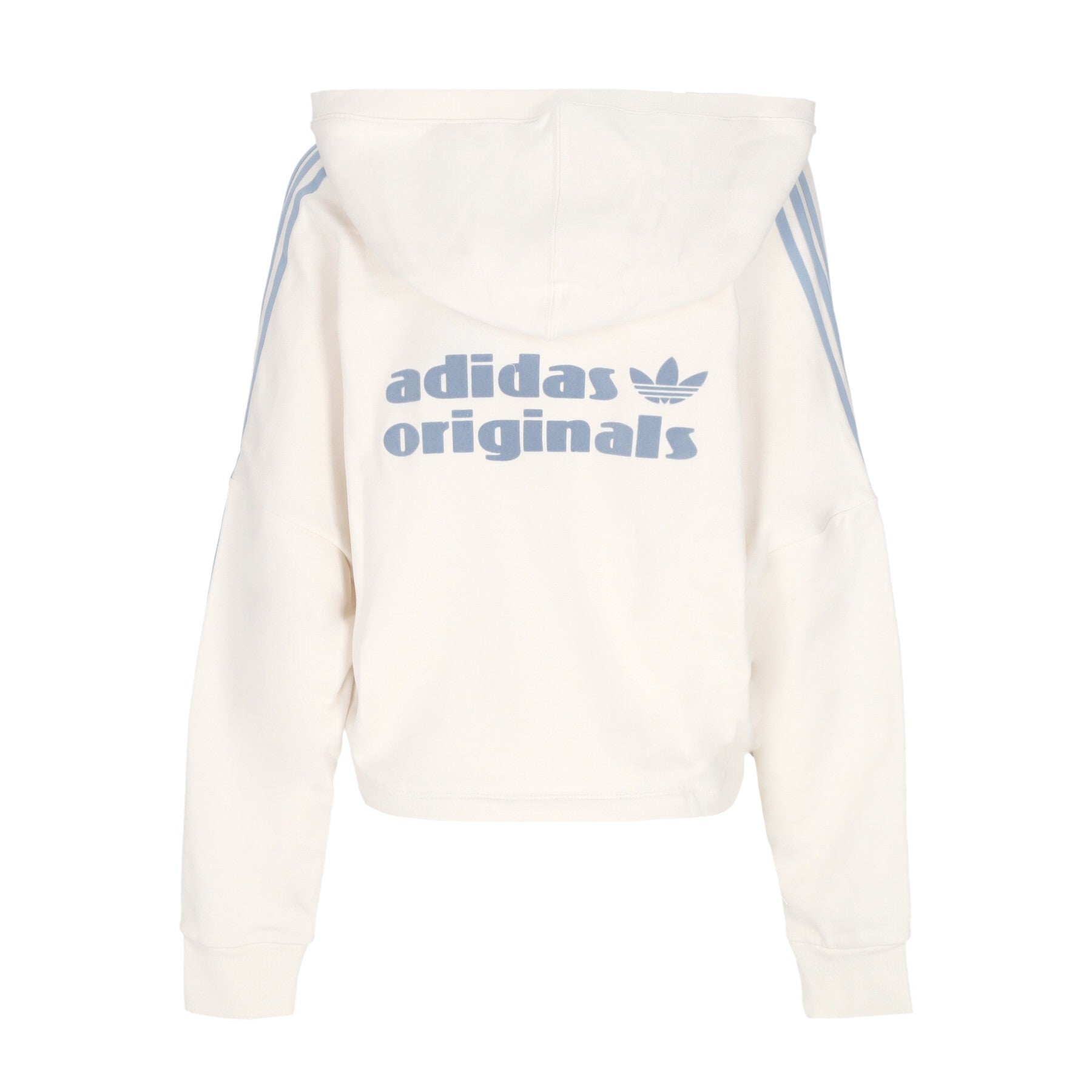 Adidas, Felpa Leggera Cappuccio Donna V-neck Cropped Hoodie, 