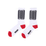 Propaganda, Calza Media Uomo Ribs Socks, White/black