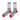 Propaganda, Calza Media Uomo Ribs Socks, Grey/white/red