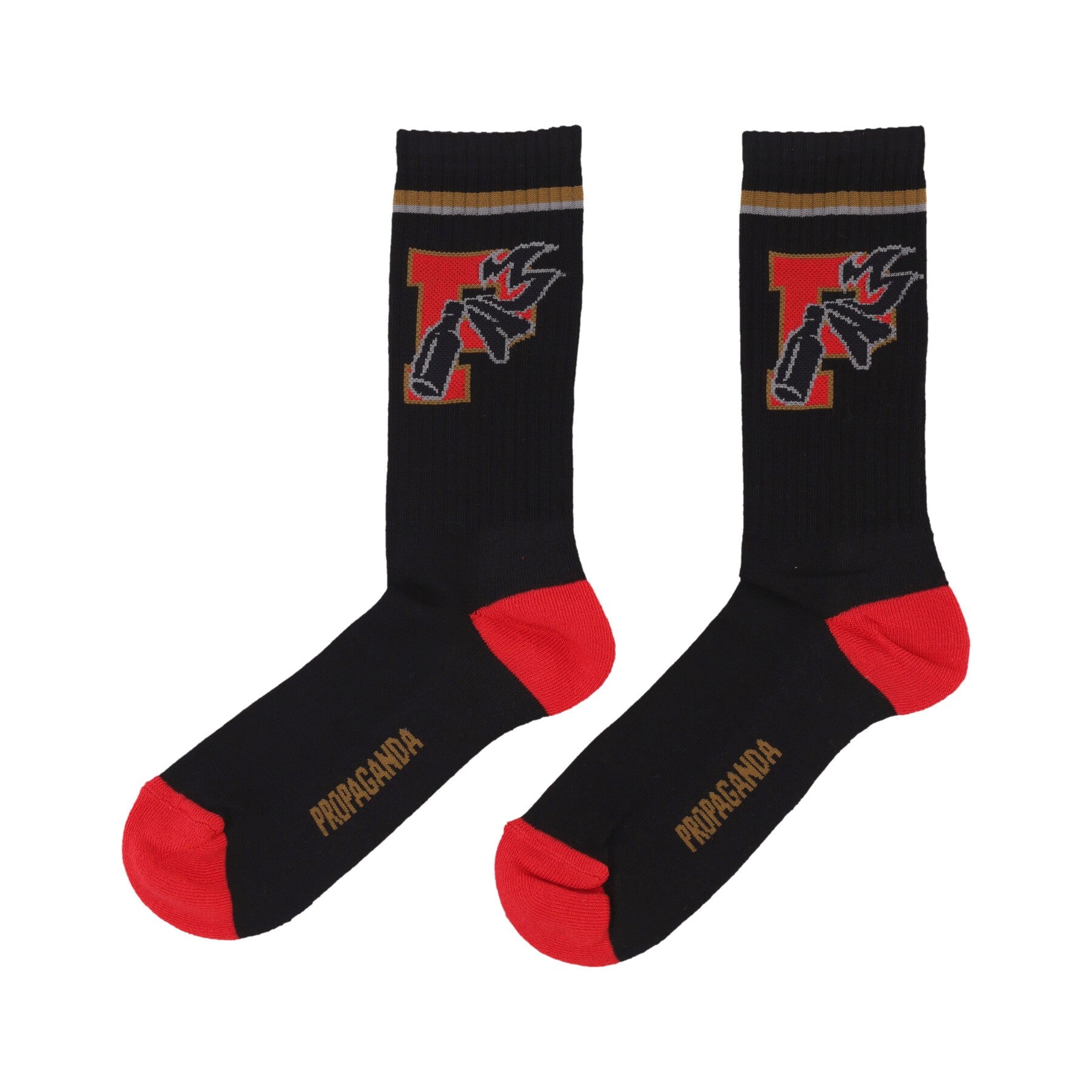 Propaganda, Calza Media Uomo P-sun Socks, Black